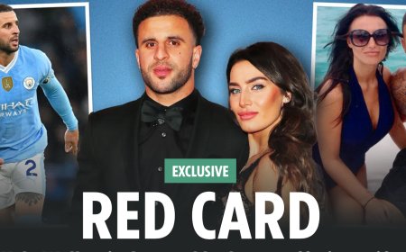 RED CARD Cheat Kyle Walker é abandonado pela esposa há muito soforida Annie Kilner e sai da mansão de £ 2,4 milhões enquanto ela divulga uma declaração