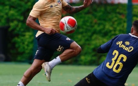 São Paulo vence o São Bernardo em jogo-treino sob comando de Carpini; veja escalações