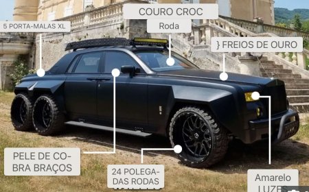 'À prova de Apocalipse' $5m Rolls Royce Phantom com freios banhados a ouro e roda de couro de crocodilo chega às ruas