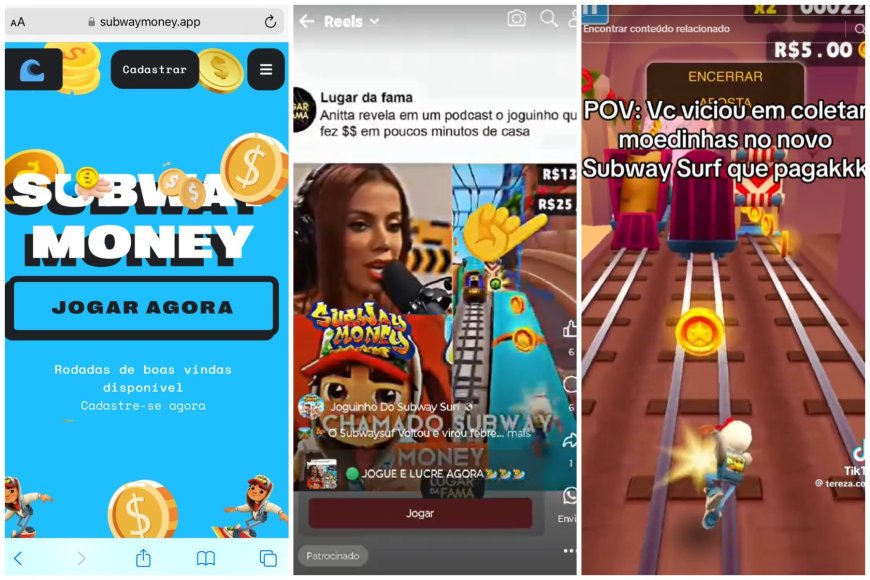 'Subway Money': golpistas criam deepfakes de famosos para prometer dinheiro em jogo falso