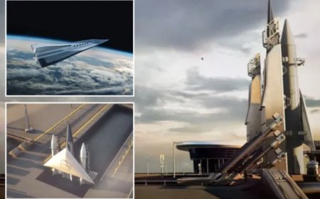 Plano incrível para o avião de 'foguete alado' que pode voar da China para a América em UMA hora.