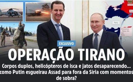 Corpo duplo, helicópteros de isca e jatos desaparecendo... exatamente como Putin esgueirau Assad para fora da Síria com momentos de sobra?